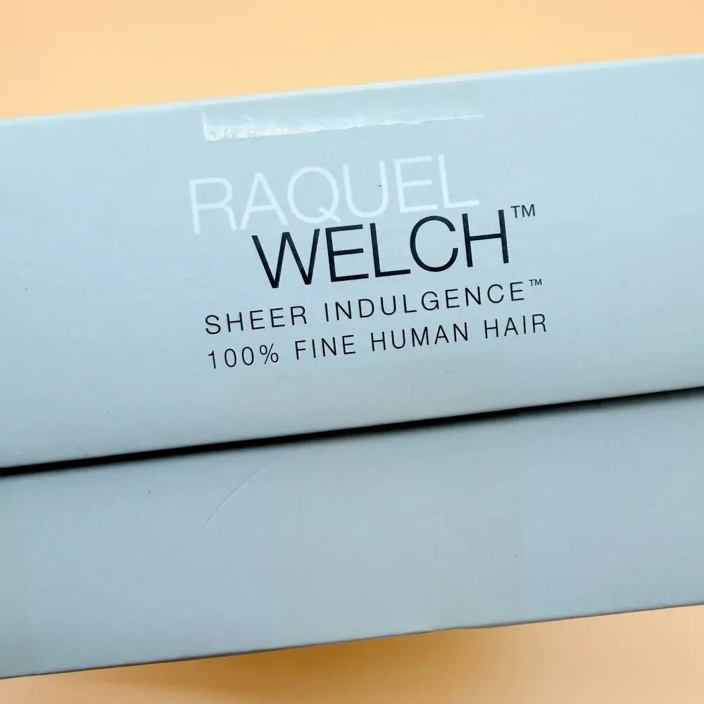 Raquel Welch Human Hair Hairpiece Topper Blonde Sheer Indulgence w Box
